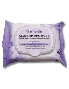 Toallitas Desmaquillantes Hipoalergénicas Mivida 25 Unidades