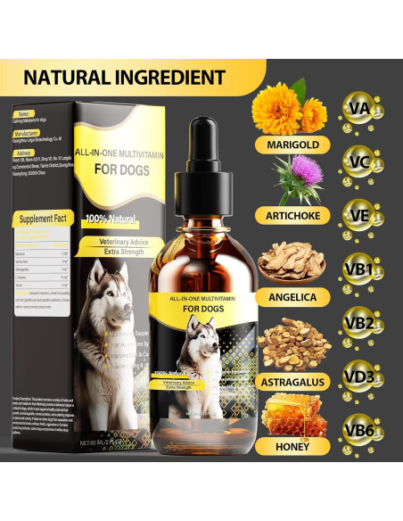 Multivitamina Líquida para Perros Premier Pet 60ml 13 en 1