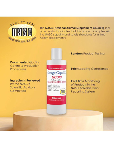 Suplemento Omega-3 y Omega-6 para Perros y Gatos 236.6 ml