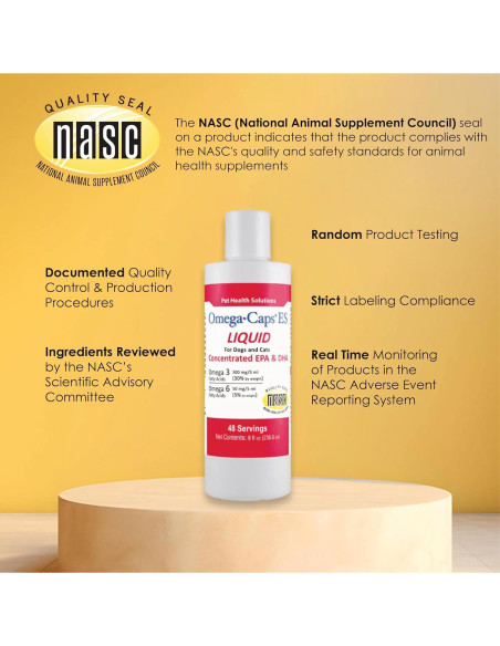 Suplemento Omega-3 y Omega-6 para Perros y Gatos 236.6 ml