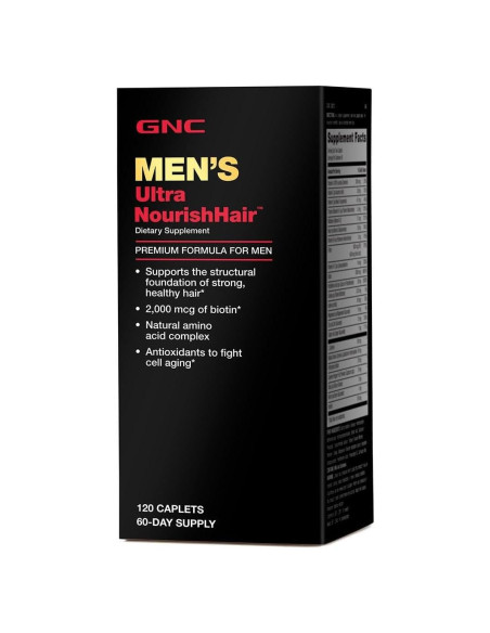 Suplemento para Cabello GNC Ultra Nutritivo Hombres 120 Tabletas