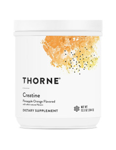 Creatina Monohidrato Thorne 60 Porciones Piña Naranja 5g