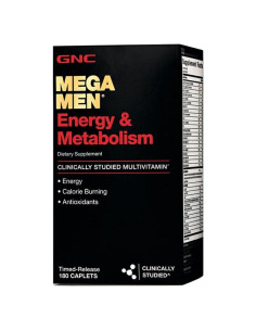 GNC Mega Men Multivitamínico Energía y Metabolismo 180 Tabletas