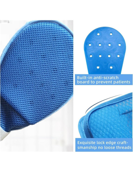 Guantes de Restricción CRAZY ROSA para Cuidado de Adultos Mayores