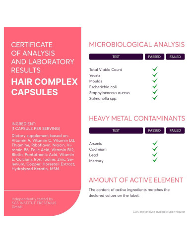 Suplemento de Vitaminas para el Cabello Biotina 5000mcg 60 Cápsulas