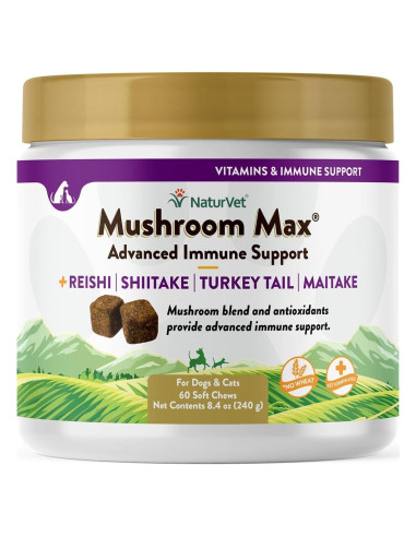 Suplemento Inmunológico para Perros NaturVet 60 Masticables