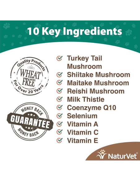 Suplemento Inmunológico para Perros NaturVet 60 Masticables