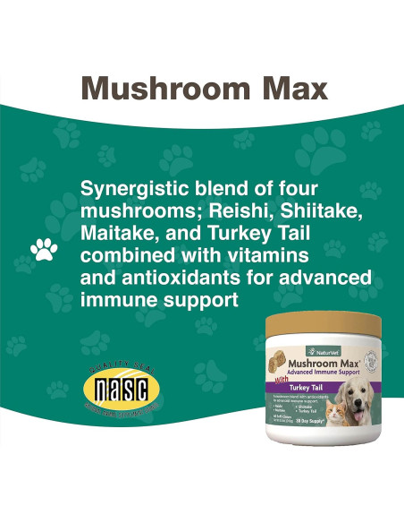 Suplemento Inmunológico para Perros NaturVet 60 Masticables