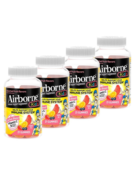 Gominolas Airborne 500mg Vitamina C + Zinc para Niños 21 Unidades