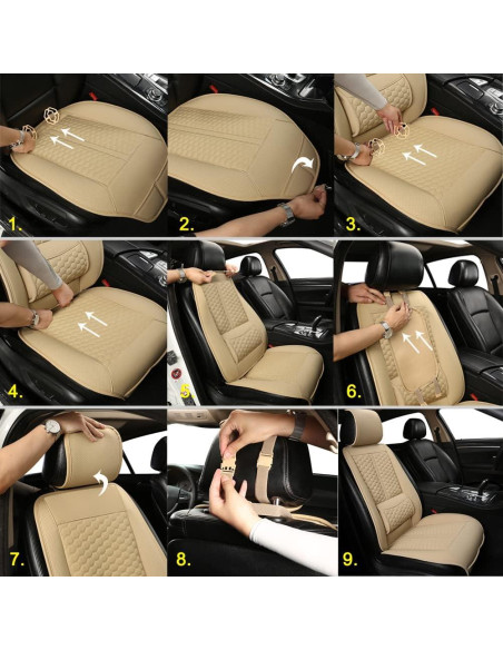 Cubiertas de Asientos de Coche Black Panther H-06 Beige