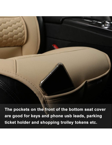 Cubiertas de Asientos de Coche Black Panther H-06 Beige