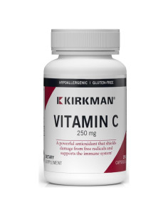 Vitamina C 250 mg Kirkman - 250 Cápsulas Hipoalergénicas