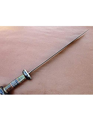 Espada de Acero Damasco Poshland 48.26 cm Hecha a Mano