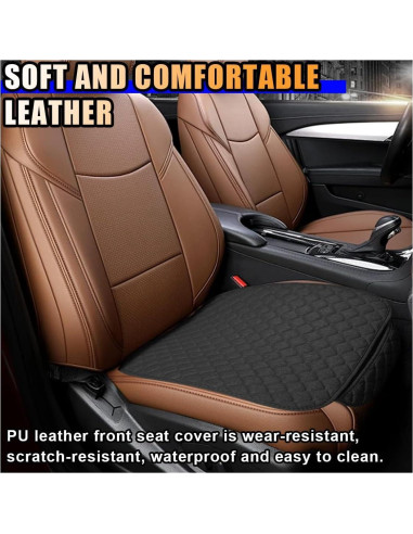 Funda de Asiento de Coche SMILFUY Negra Universal 49.8x49.3cm