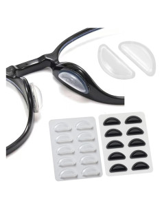 Almohadillas de nariz de silicona Gdnmpat - 20 pares antideslizantes