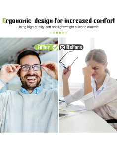 Almohadillas de nariz de silicona Gdnmpat - 20 pares antideslizantes 2