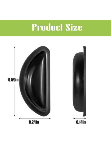 Almohadillas de nariz de silicona Gdnmpat - 20 pares antideslizantes