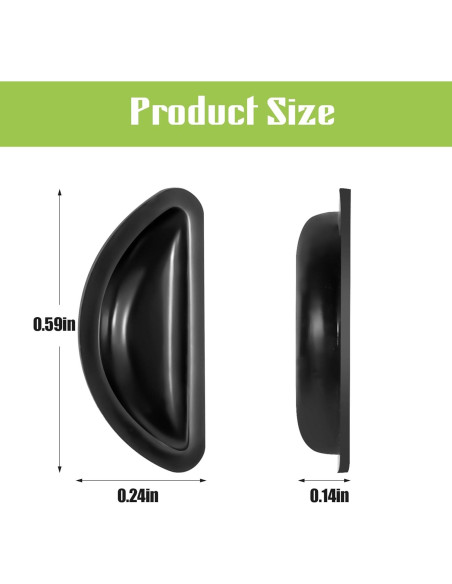 Almohadillas de nariz de silicona Gdnmpat - 20 pares antideslizantes