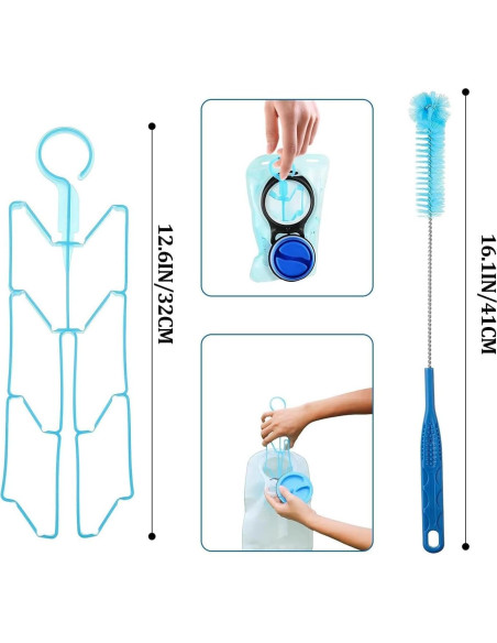 Kit de Limpieza 5 en 1 Feekoon para Bolsa de Hidratación