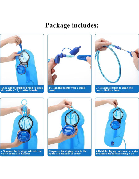 Kit de Limpieza 5 en 1 Feekoon para Bolsa de Hidratación