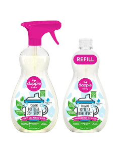 Dapple Baby Jabón Espumoso para Platos y Botellas Hipoalergénico 2x500ml