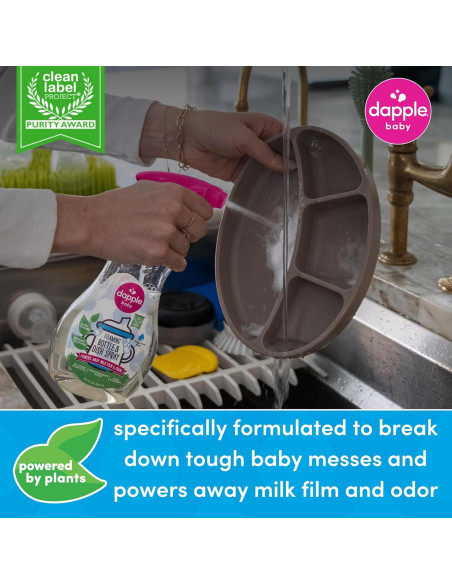 Dapple Baby Jabón Espumoso para Platos y Botellas Hipoalergénico 2x500ml