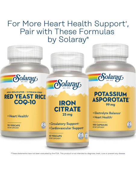 Suplemento CoQ-10 Puro 200 mg Solaray | Salud del Corazón | 30 VegCaps