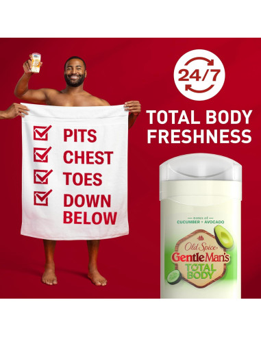 Desodorante en barra Old Spice 85 g para todo el cuerpo - Pepino y Aguacate