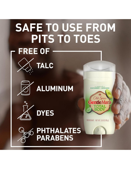 Desodorante en barra Old Spice 85 g para todo el cuerpo - Pepino y Aguacate