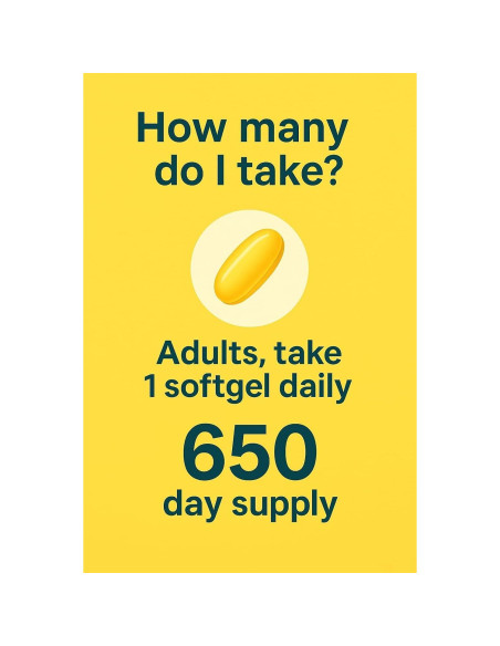 Vitamina D3 25mcg NM - 650 Gelatinas Blandas Sin Gluten