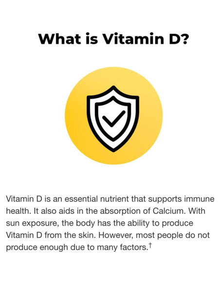 Vitamina D3 25mcg NM - 650 Gelatinas Blandas Sin Gluten