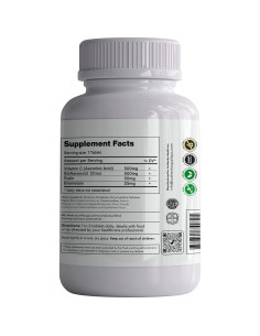 Tabletas de Bioflavonoides con Vitamina C Auténtico C 120 Unidades 2