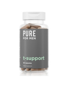 Suplemento T-Support Pure for Men | 60 Cápsulas Veganas con Maca y Vitamina D