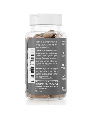 Suplemento T-Support Pure for Men | 60 Cápsulas Veganas con Maca y Vitamina D