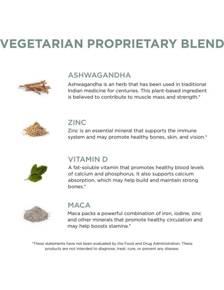 Suplemento T-Support Pure for Men | 60 Cápsulas Veganas con Maca y Vitamina D