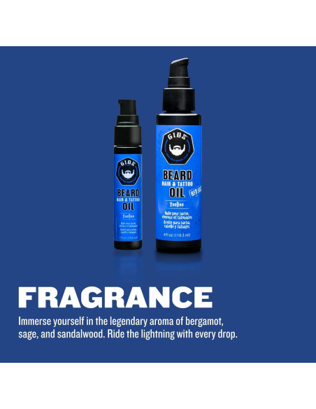 Aceite para Barba GIBS 28.35g - Hidrata y Suaviza Piel y Cabello