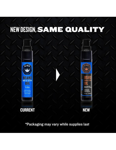 Aceite para Barba GIBS 28.35g - Hidrata y Suaviza Piel y Cabello