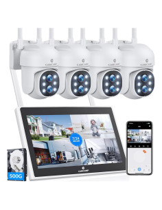 Sistema de Cámara de Seguridad Inalámbrica Camcamp 5MP Kit 4 Cámaras