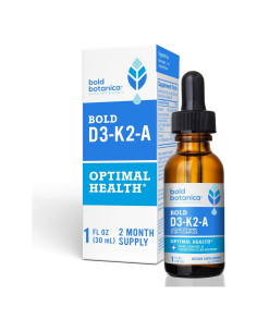 Vitamina D3 K2 A Líquida Vegana Bold Botanica 30ml