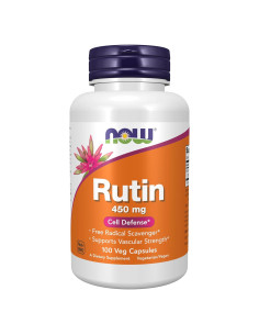 NOW Foods Rutin 450 mg - Suplemento Vegano 100 Cápsulas
