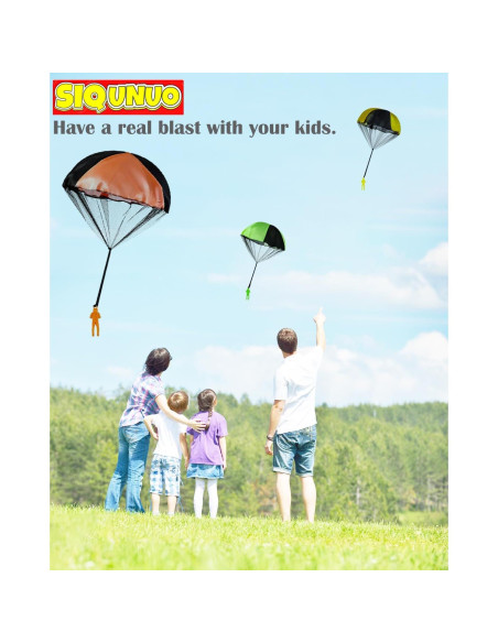 Juguetes de Paracaídas SIQUNUO - Paquete de 6 Colores para Niños Juguetes de Paracaídas SIQUNUO - Paquete de 6 Colores para Niños