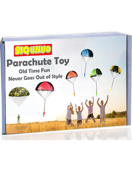 Juguetes de Paracaídas SIQUNUO - Paquete de 6 Colores para Niños Juguetes de Paracaídas SIQUNUO - Paquete de 6 Colores para Niños