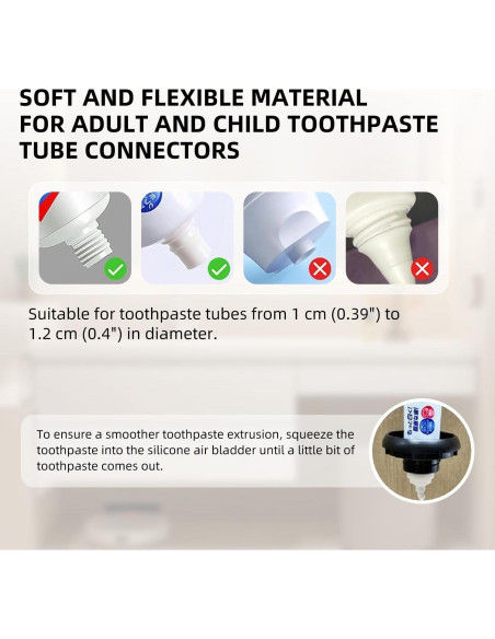 Dispensador Automático de Pasta de Dientes SecWiss TG-09 Gris