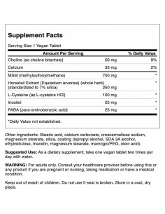 Suplemento Cabello, Piel y Uñas Swanson 60 Tabletas 2
