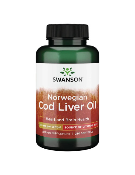 Aceite de Hígado de Bacalao Swanson 1250 IU A 250 Geles