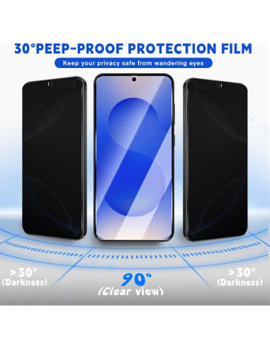 Protector de Pantalla Privado NECARSIN para Samsung Galaxy S25