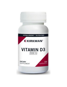 Cápsulas de Vitamina D3 2000 UI Kirkman - 120 Unidades