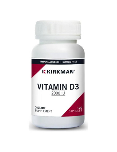 Cápsulas de Vitamina D3 2000 UI Kirkman - 120 Unidades