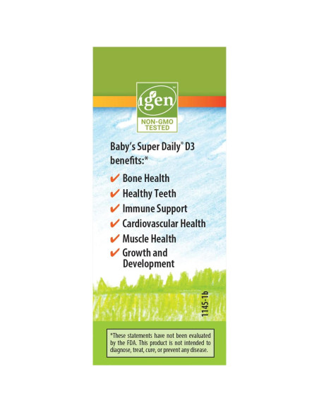 Gotas de Vitamina D3 Vegetal Carlson para Bebés 90 gotas