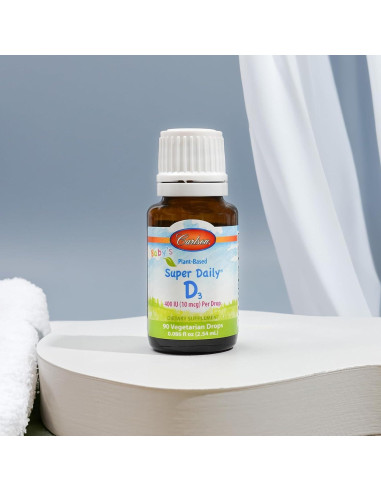 Gotas de Vitamina D3 Vegetal Carlson para Bebés 90 gotas